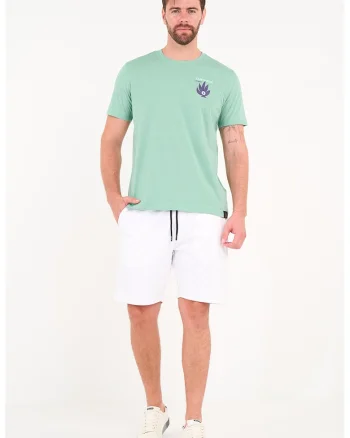 Pantaloni scurti cu snur, Alb