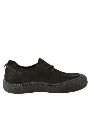 Pantofi casual, dama,  KM 5169 negru, piele nabuc