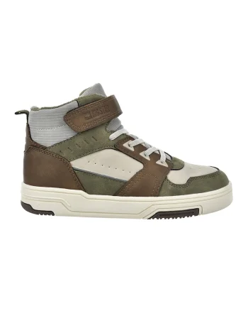 Pantofi sport high-cut cu velcro, Maro/Bej/Kaki
