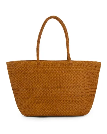 Geanta shopper din piele naturala,  maro, 49x27x13cm, 3 buzunare interioare
