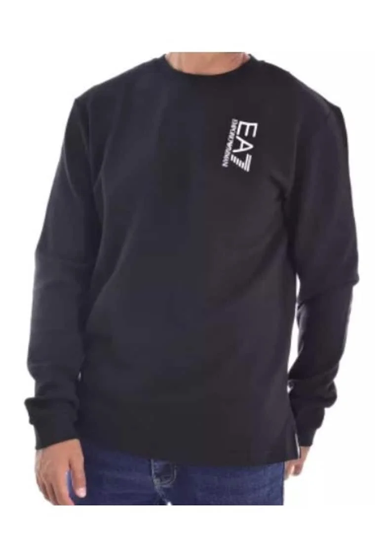 Bluza barbati, Emporio Armani  Bumbac, Negru/Alb, Negru