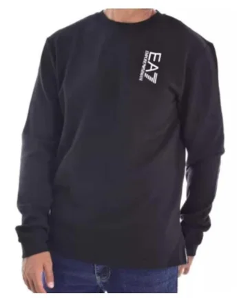 Bluza barbati, Emporio Armani  Bumbac, Negru/Alb, Negru
