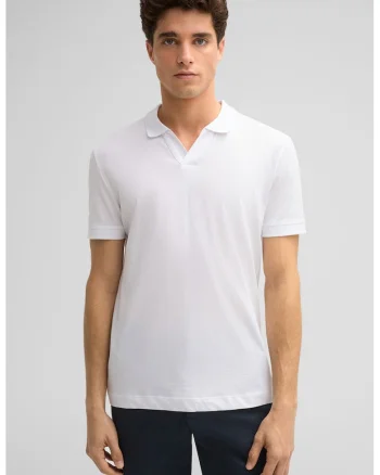 Tricou regular-fit polo, Alb
