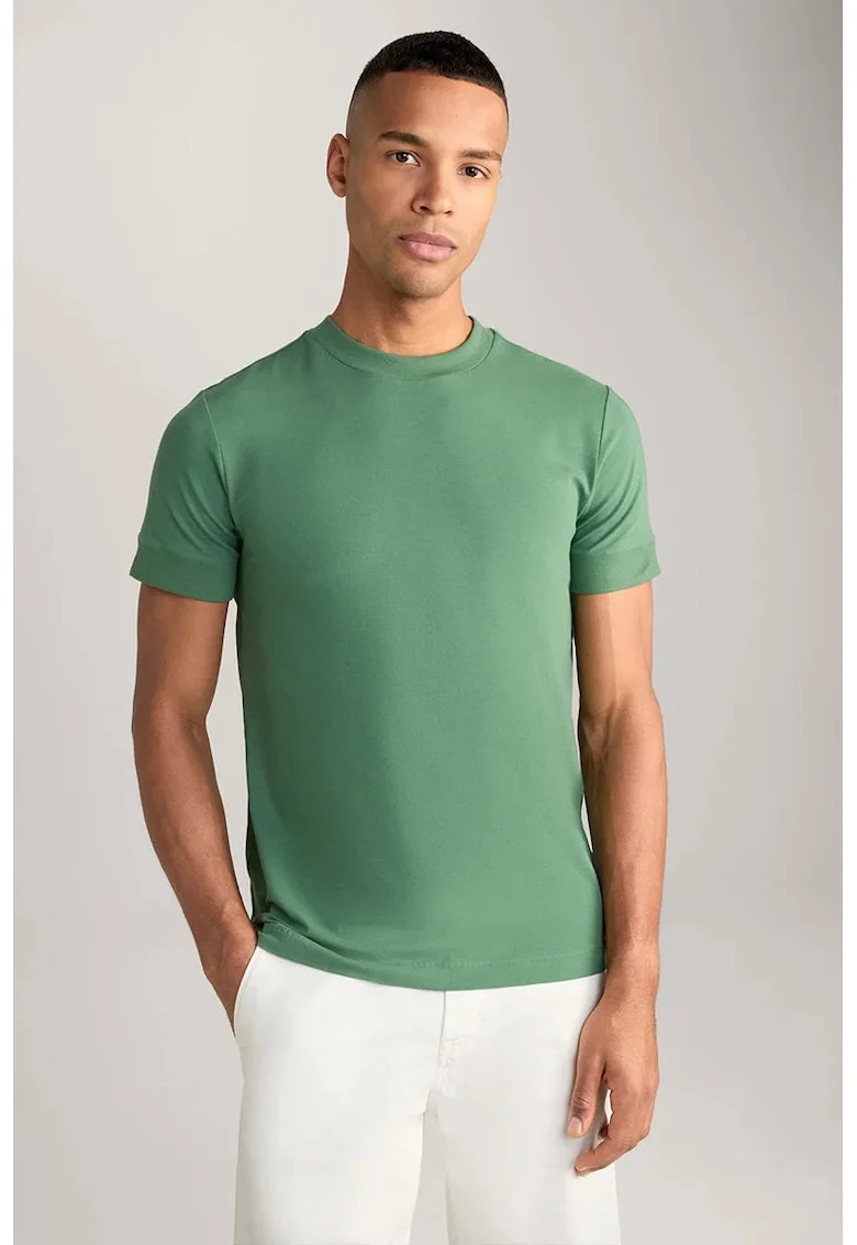 Tricou regular fit cu guler rotund 30044716, Verde