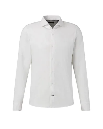 Camasa regular fit cu imprimeu floral JP2, Alb