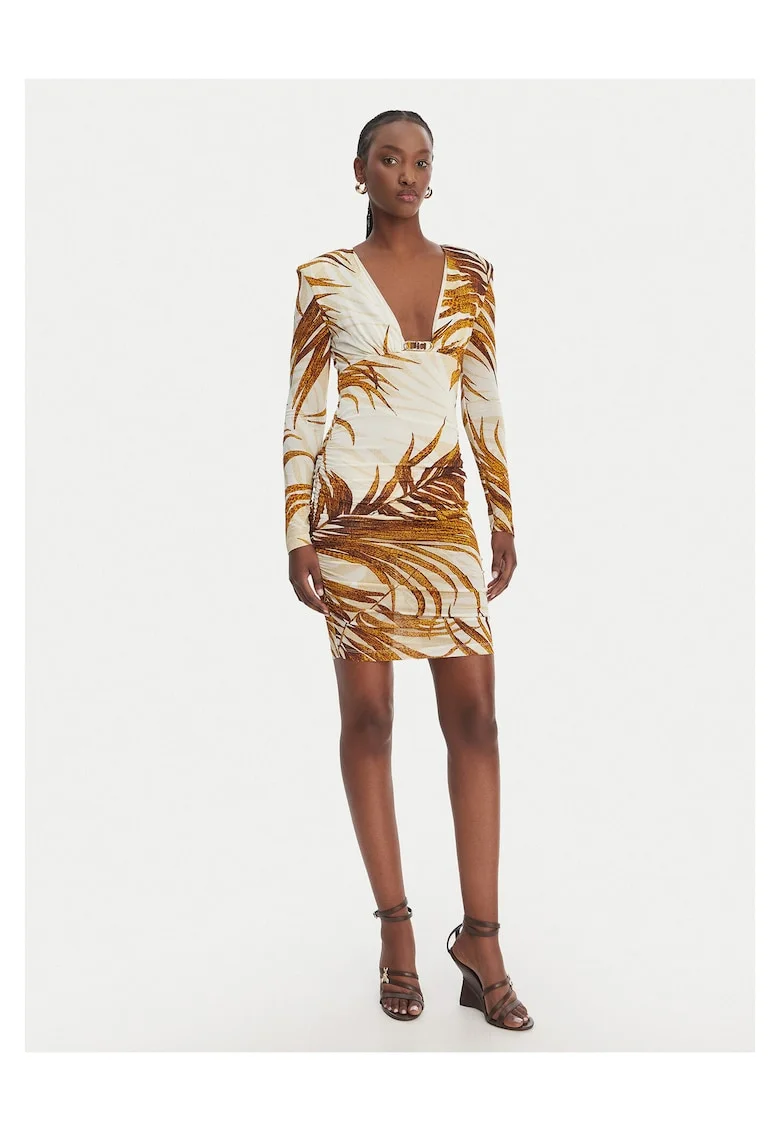 Rochie de cocktail,  bej, viscoza