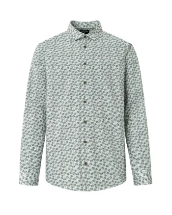 Cămașă regular fit cu imprimeu floral, Gri