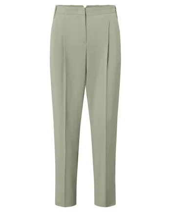 ,Pantaloni regular fit cu talie înaltă WD1, Verde