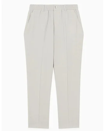 ,Pantaloni regular fit cu elastic în talie LH4, Gri