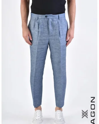 ,Pantaloni regular fit cu buzunare laterale XG1, Albastru