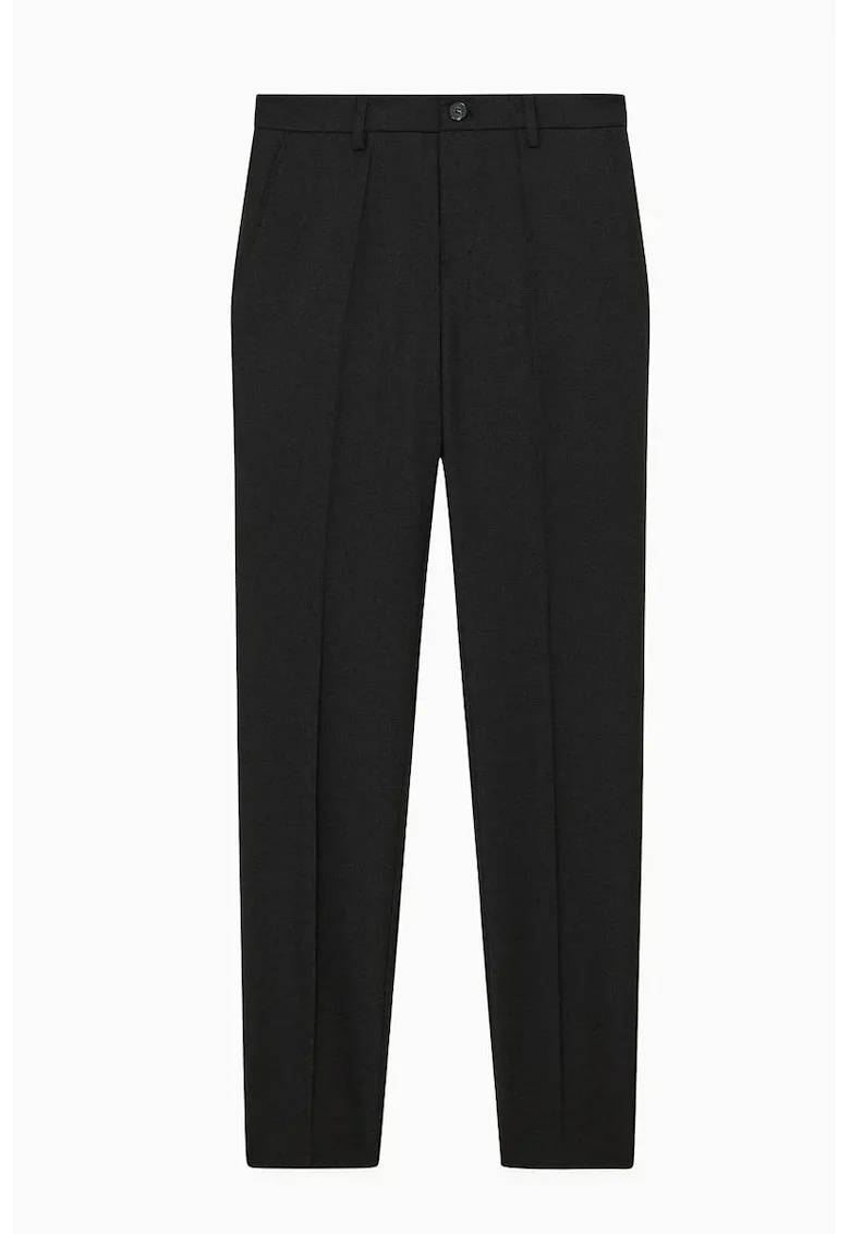 ,Pantaloni regular fit cu buzunare laterale PP6, Negru