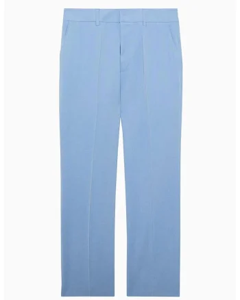 ,Pantaloni largi cu buzunare laterale STR5, Albastru