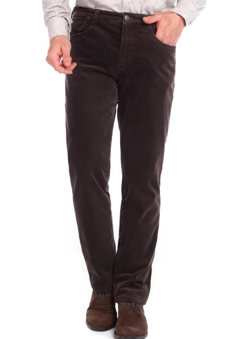Pantaloni barbati,  Douglas 6569, maro, Maro
