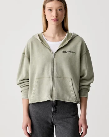Karl Lagerfeld Jeans hanorac oversized pentru femei din bumbac