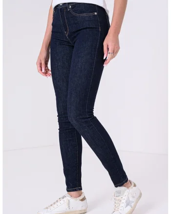 Blugi skinny cu talie medie Como, Albastru ultramarin