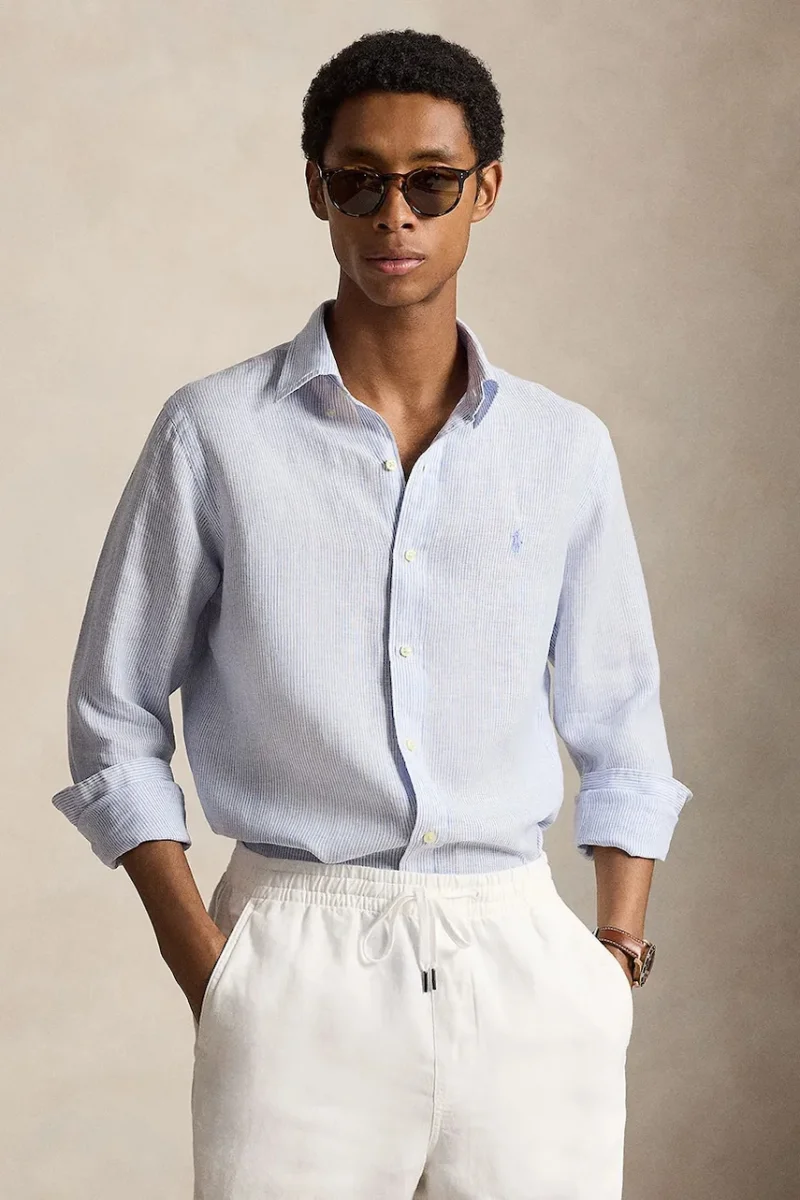 Polo Ralph Lauren cămașă pentru bărbați din in