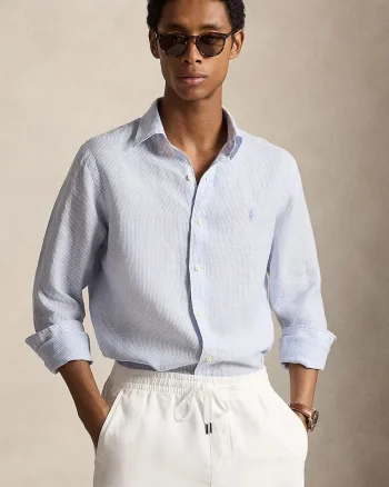 Polo Ralph Lauren cămașă pentru bărbați din in