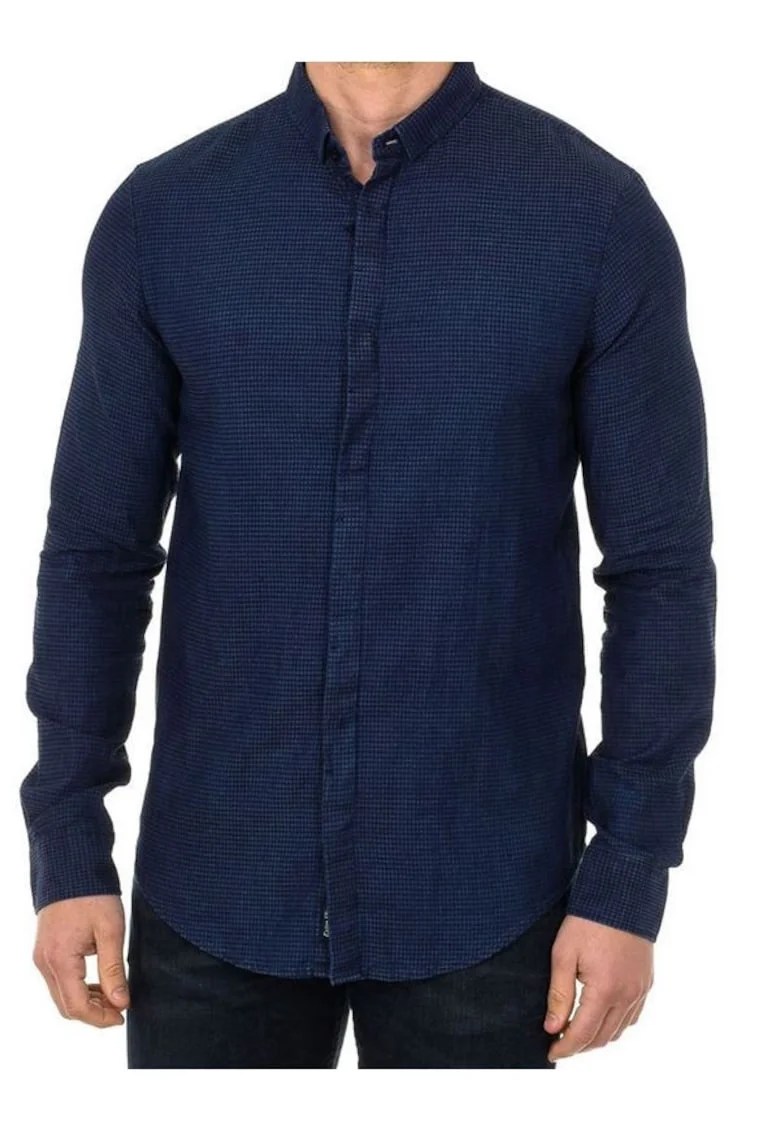 Camasa barbati  Bleumarin