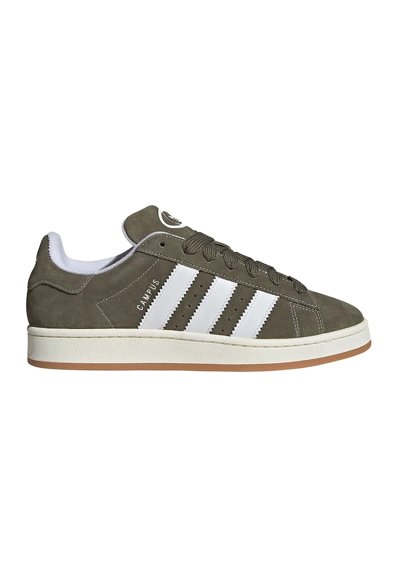 Pantofi sport din piele intoarsa Campus 00s, Verde masliniu