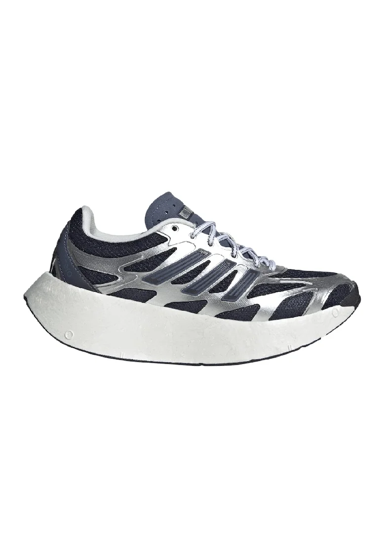 Pantofi sport cu talpa wedge Adizero Aruku, Argintiu/Bleumarin
