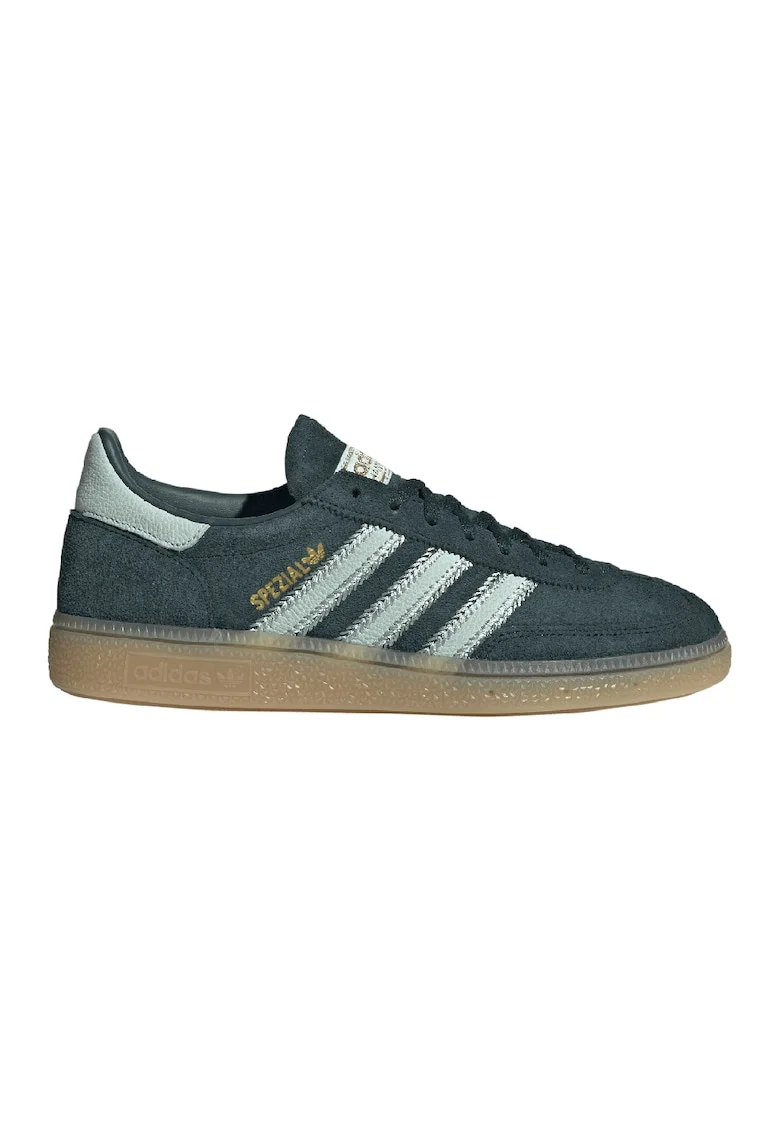 Pantofi din piele intoarsa pentru handbal Spezial, Verde inchis