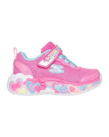Pantofi sport S-Lights cu aspect stralucitor, Albastru pastel/Roz deschis