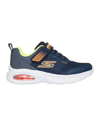 Pantofi sport din plasa cu inchidere velcro Microspec Max Advance Squad, Portocaliu/Bleumarin