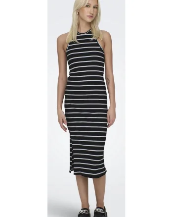 Rochie dama lunga  7571, Casual, Bumbac, Negru