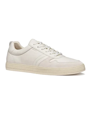 Pantofi sport Baltmoore din piele ecologica cu insertii din material textil si piele intoarsa, Alb murdar