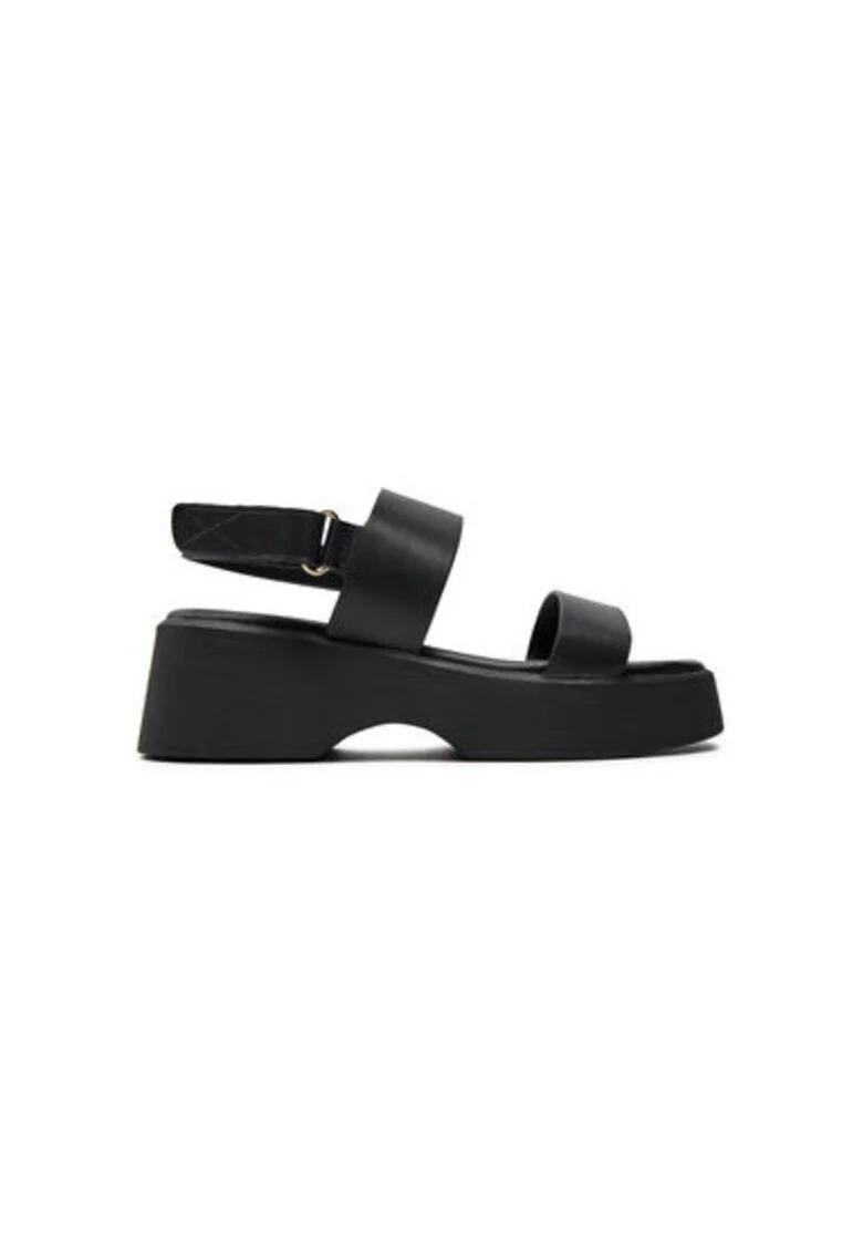 Sandale dama  13734051, Piele ecologica, 41 EU, Negru