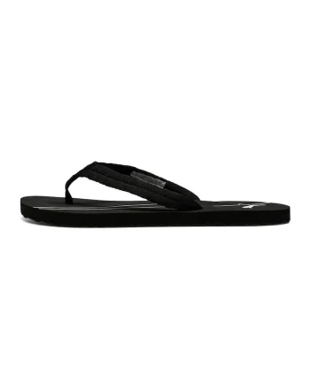 Papuci flip flop cu logo Epic, Alb/Negru