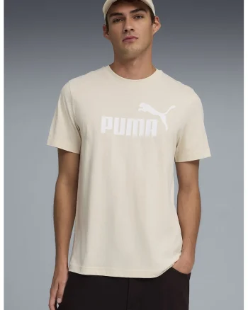 Tricou cu imprimeu logo ESS No. 1, Alb/Bej deschis