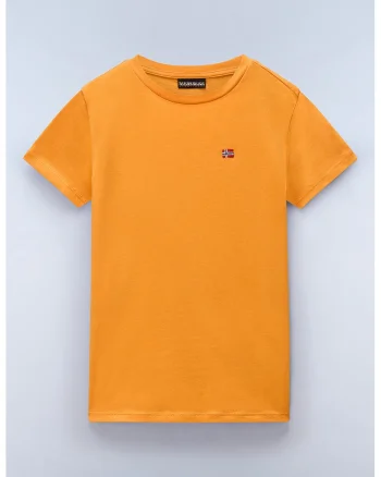 Tricou de bumbac Salis, Portocaliu persan