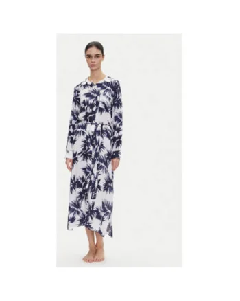 Camasa stil rochie dama  YI00052, Viscoza, Bleumarin, Bleumarin