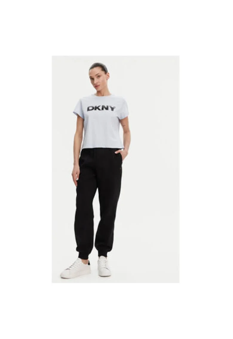 Tricou dama  DP4T1035, Bumbac, Albastru deschis, Albastru deschis
