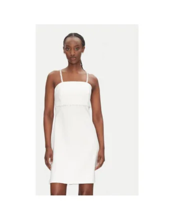 Rochie dama  CFC0124761003, Poliester, Ecru, Ecru