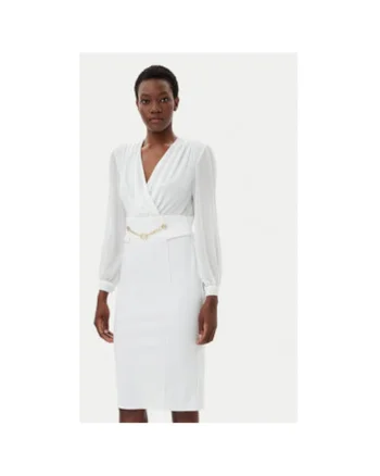 Rochie dama  CFC0123289003, Poliester, Alb, Alb