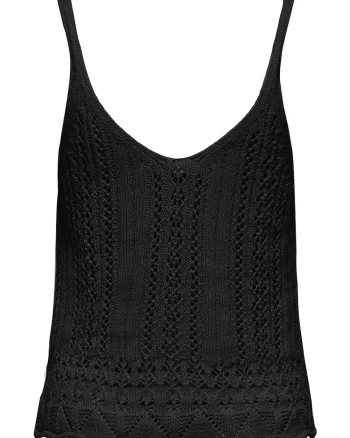 Top dama  15277573, Bumbac/Poliester, Negru, Negru