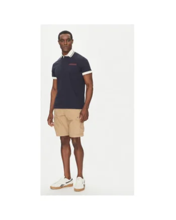 Tricou polo barbati  NP0A4ID41761, Bumbac, Bleumarin