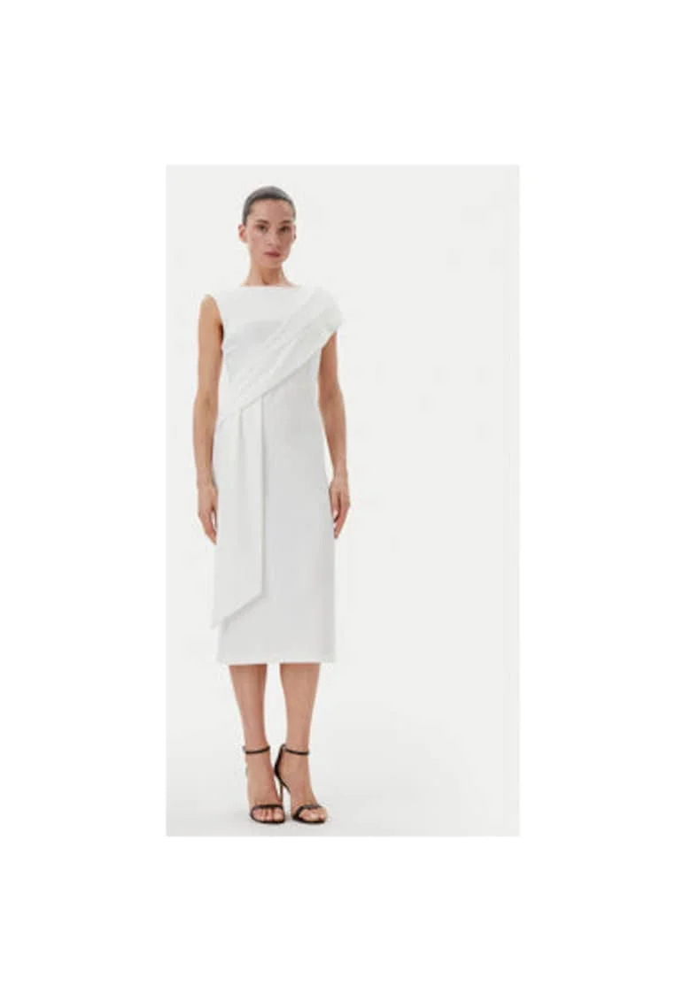 Rochie dama  CFC0019923002, Poliester, Alb, Alb
