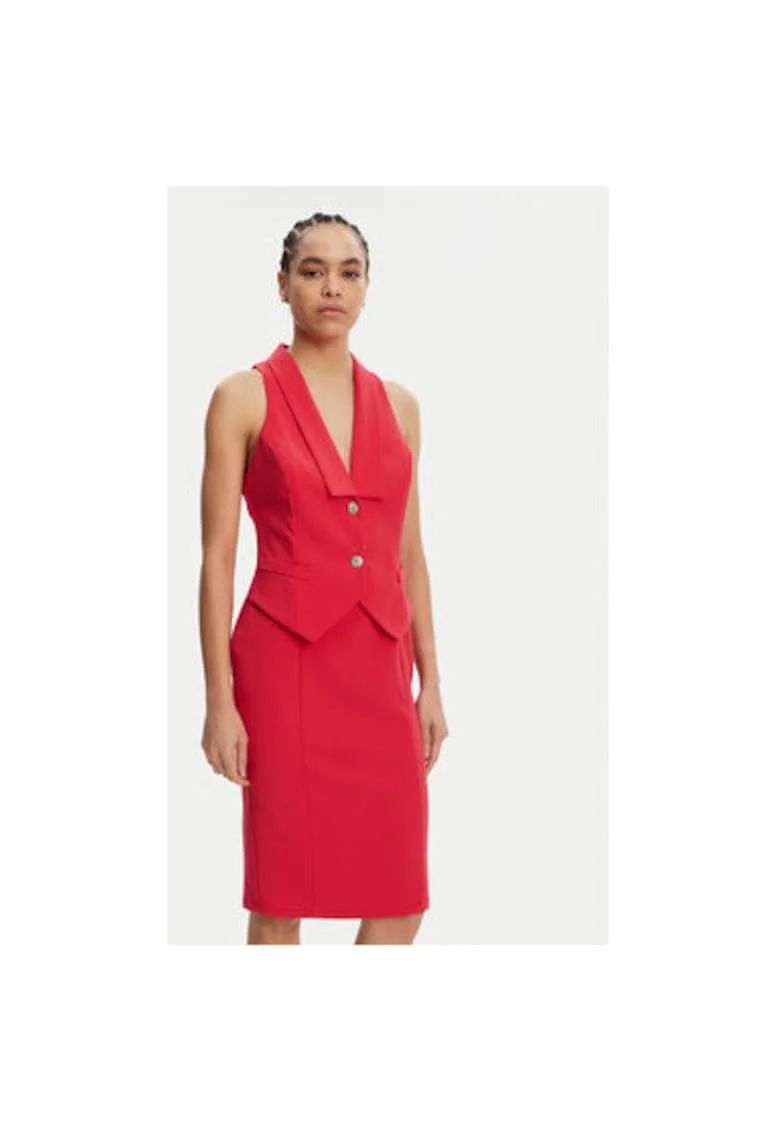 Rochie dama  CFC0019846002, Poliester, Roz, Roz