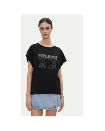 Tricou dama  PL505996, Bumbac, Negru, Negru