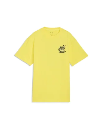 Tricou lejer din bumbac cu imprimeu pe partea din spate MID90s, Negru/Galben sofran