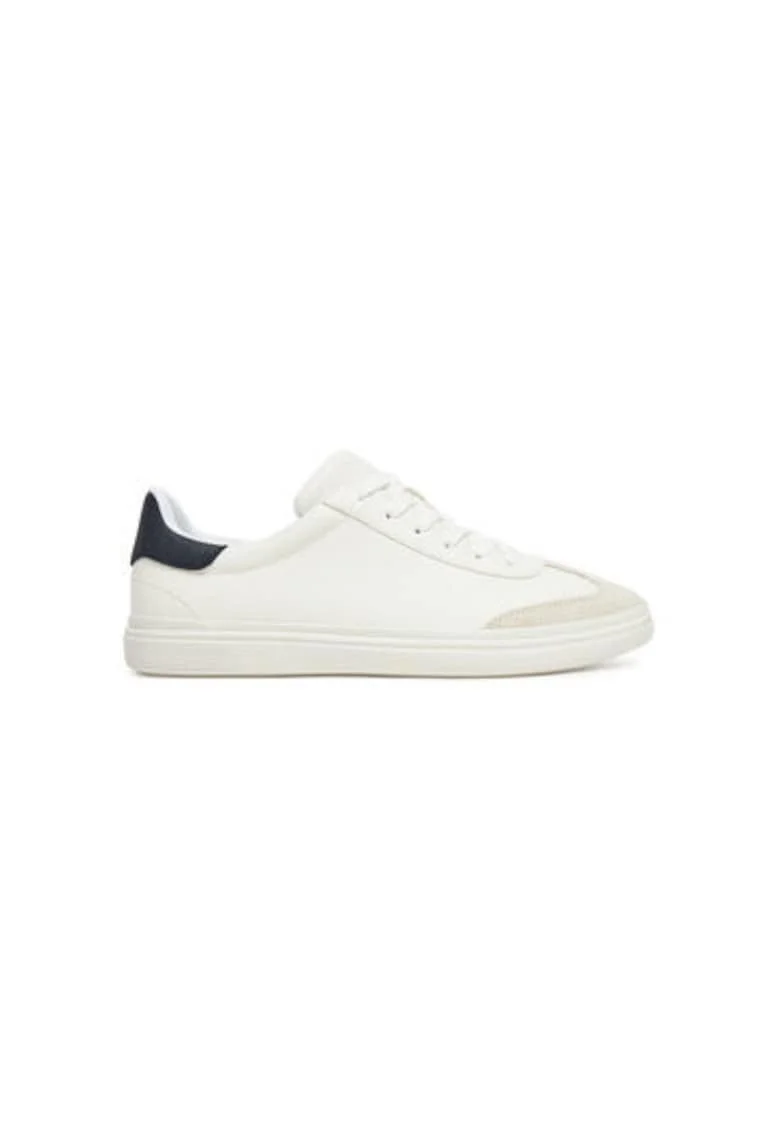 Pantofi sport barbati  13876977, Piele ecologica, Alb