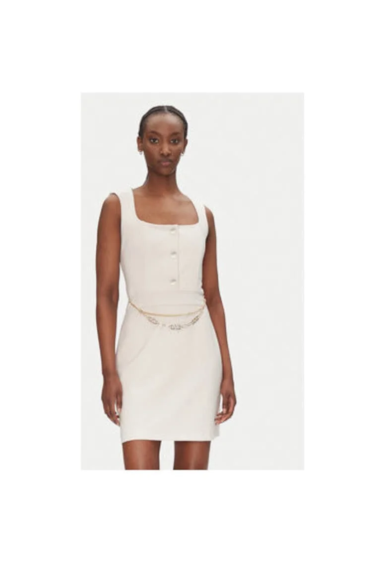 Rochie dama  CFC0124908003, Poliester, Bej, Bej