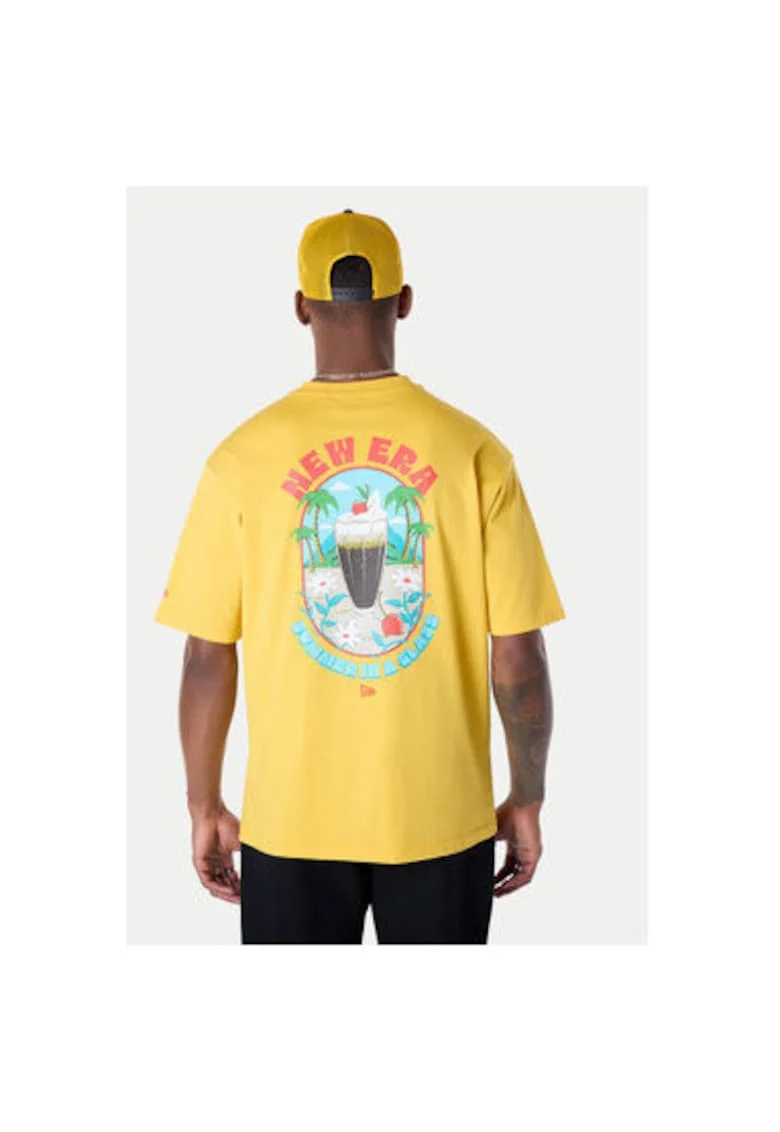 Tricou barbati  60596304, Bumbac/Bumbac organic, Galben, Galben