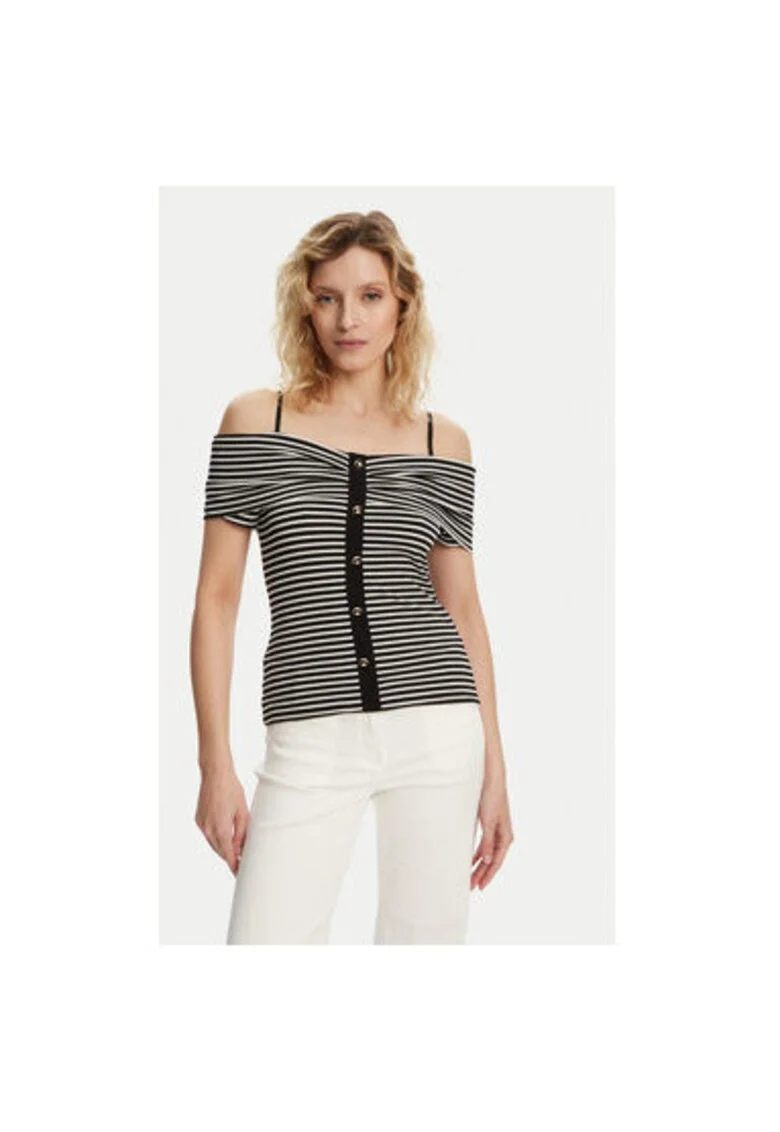Bluza dama  241-DROPEZ, Poliester/Viscoza, Negru, Negru