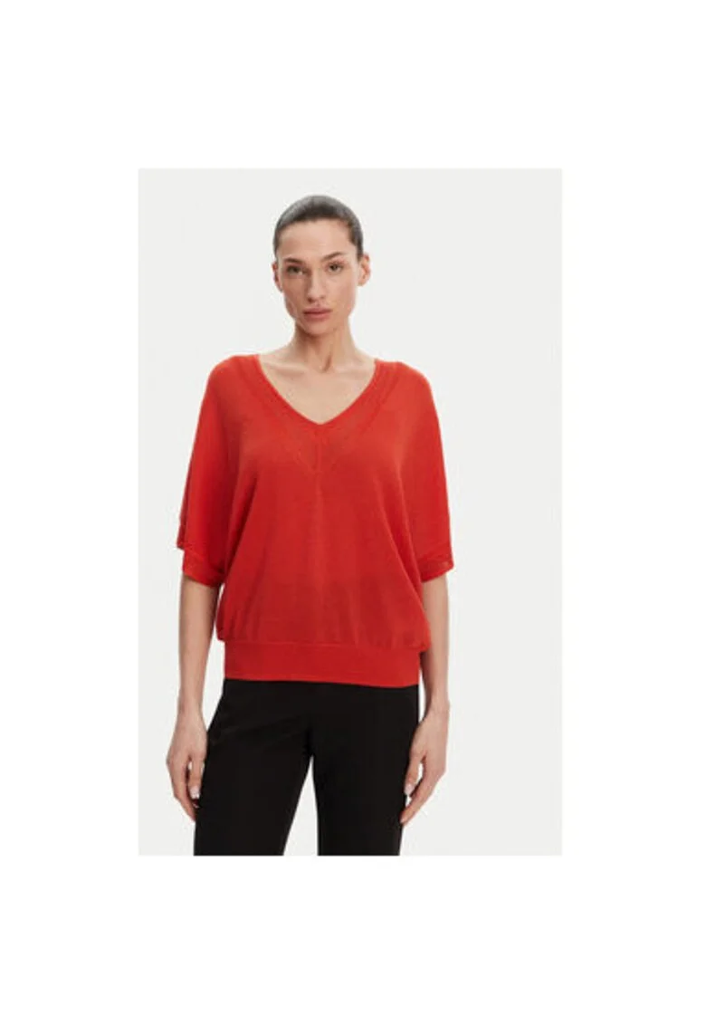 Bluza dama  241-MCHRIS, Viscoza/Poliester, Portocaliu, Portocaliu