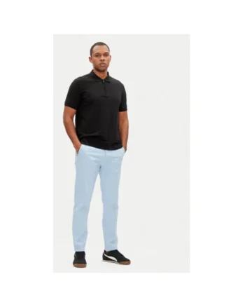 Pantaloni chino barbati  PM211873, Bumbac, Albastru deschis