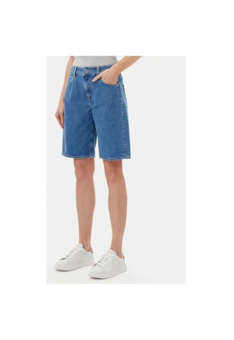 Pantaloni scurti din denim dama  PL801189ND3, Bumbac, 24 US, Albastru